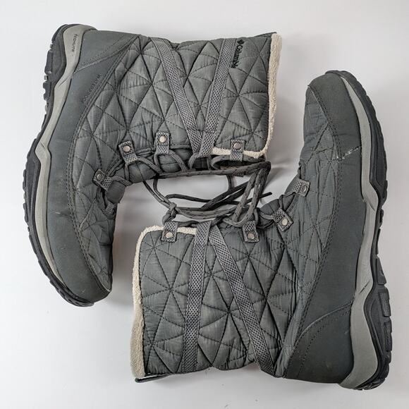 Columbia Womens Sz10 Snow Boots Loveland Mid Thermal Black Waterproof Techlite - Picture 4 of 11